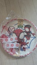 Zak Designs Marvel Spidey Amazing Friends Set of 2 Kid's Plates Hard Plastic 8"