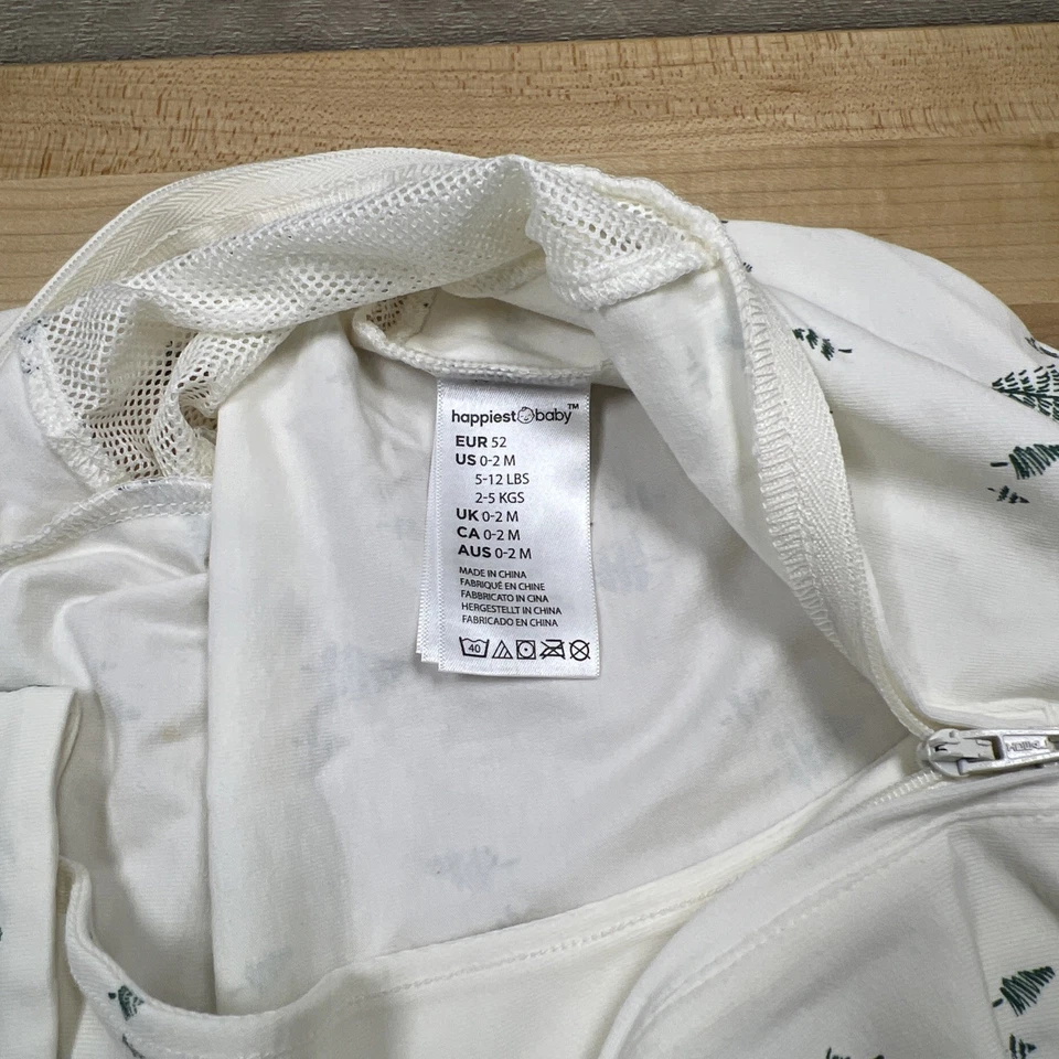 Manta de saco de dormir Happiest Baby SNOO blanca crema, pequeña 100 % algodón Foto 2 de 4