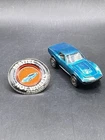 Hot Wheels Redline Custom Corvette USA Aqua w Tan Int w Button Vintage Toy Car