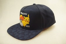 Pok mon Pikachu Pokeball 025 Snapback Cap Men's Adjustable Navy Blue 2021