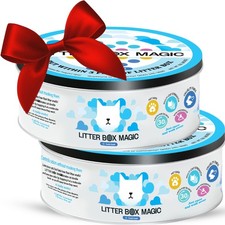 Cat Litter Deodorizer Jar Fresh Scent, 16 Oz, Pack of 2 - Cat Litter Odor A...