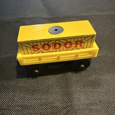 Thomas Wooden Train Rare Yellow Cargo  Car Lot of 2   