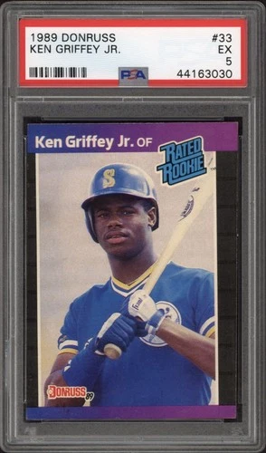 1989 Donruss Ken Griffey Jr. Rookie RC #33 PSA 5 Excellent HOF Seattle Mariners