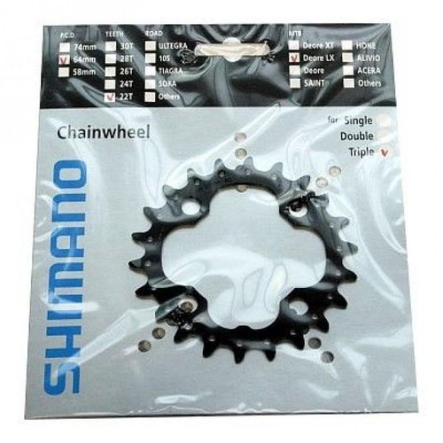 Plateau Shimano IG M-22 22 Dents - 58 BCD - Alliage Argent - Vintage