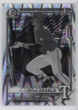 2021 Bowman Draft Chrome Black & White RayWave Refractor Aaron Zavala 09gj