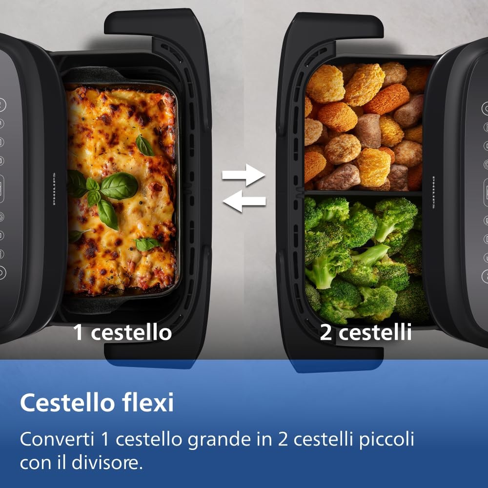 Airfryer 1000 Friggitrice ad aria con Cestello Flexi da 7.1L Cestello con foto 3