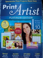 NOVA Development Print Artist Platinum Edition Desktop Publishing Software Wind  