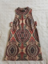 Retro Mini Dress Size 10 Sleeveless Dress VGC Summer Season Party Dress