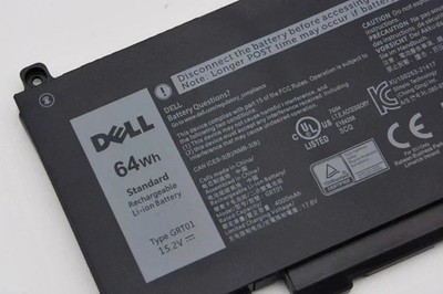 2PCS Genuine 64WH GRT01 Battery For Dell Latitude 5521 5421