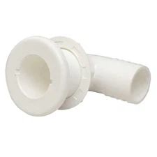 TH Marine Boat Thru Hull TH-1592-B | 90 Degree 1 1/2 Inch White