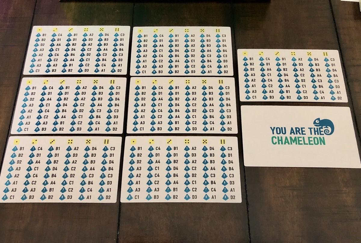 The Chameleon | 'Green' Code Cards, Complete Set | Extra