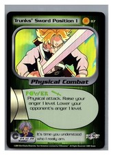 1x DBZ CCG TRUNKS SWORD POSITION 1 HOLO FOIL 87 TRUNKS SAGA DRAGON BALL Z