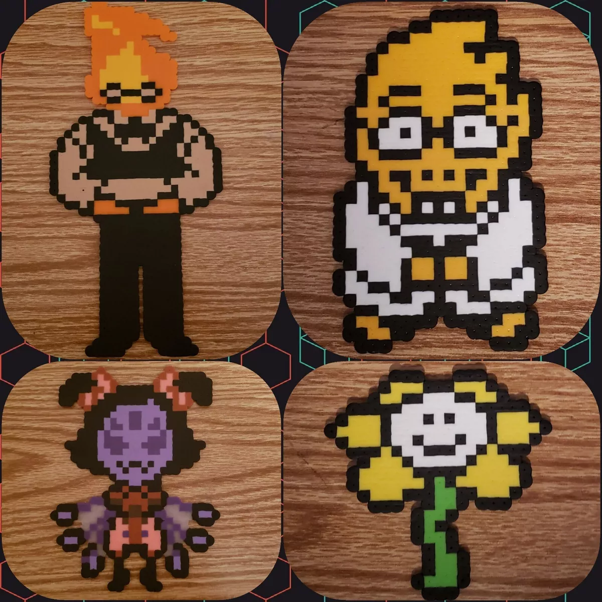 Flowey Undertale Perler Bead Pattern, Bead Sprites