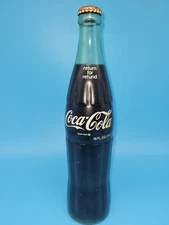 VTG Original Formula COCA-COLA FULL 16 Ounce Green Glass Bottle Unopened Red Cap
