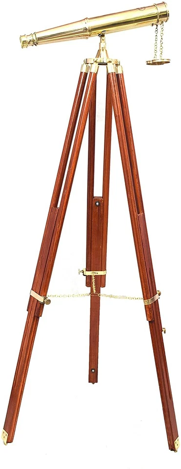 62" Floor Standing Admiral's Solid Brass Binoculars,Home Decor-Cyber Monday Gift - Image 3 of 4