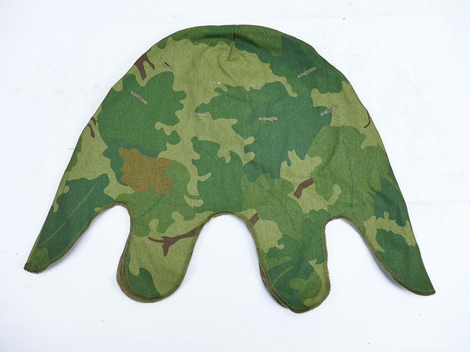 Vintage US Vietnam Helmet cover MITCHELL LEAF camo M1 Stahlhelm