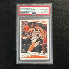2005-06 Topps #158 Wally Szczerbiak Signed Card AUTO PSA Slabbed Minnesota Timbe