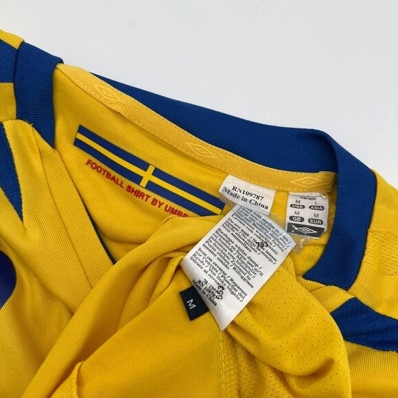 Camiseta de fútbol Umbro original local Zlatan Ibrahimovic #10 Suecia 2007/2008/2009 M Foto 4 de 4