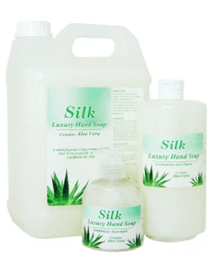 CLOVER CHEMICALS Silk Cosmetic Grade Luxury Hand Body Wash Soap Aloe Vera Soft Skin Moisturiser