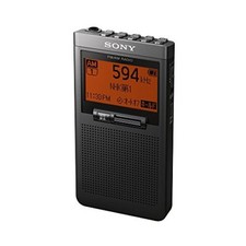 SONY SRF-T355 PLL Synthesizer Radio FM AM Black  One-earphone JAPAN IMPORT