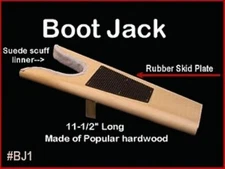 Boot Jack Boot Puller Off Solid Wood - Western Cowboy Boot Remover Made in USA 