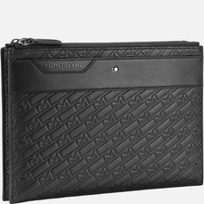Montblanc M_gram 4810 Clutch 2 Compartments, Color Black Leather, Msrp $965