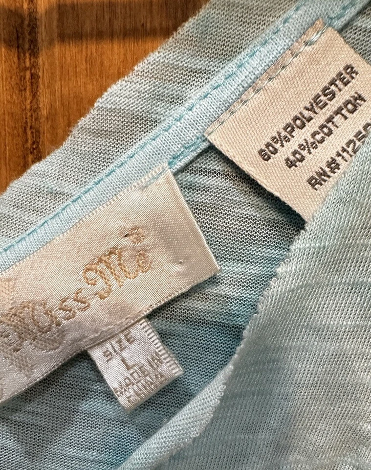 Mini Vestido Miss Me Para Mujer Azul Blanco Natación Cubre Bordado Verano Talla L Foto 3 de 3