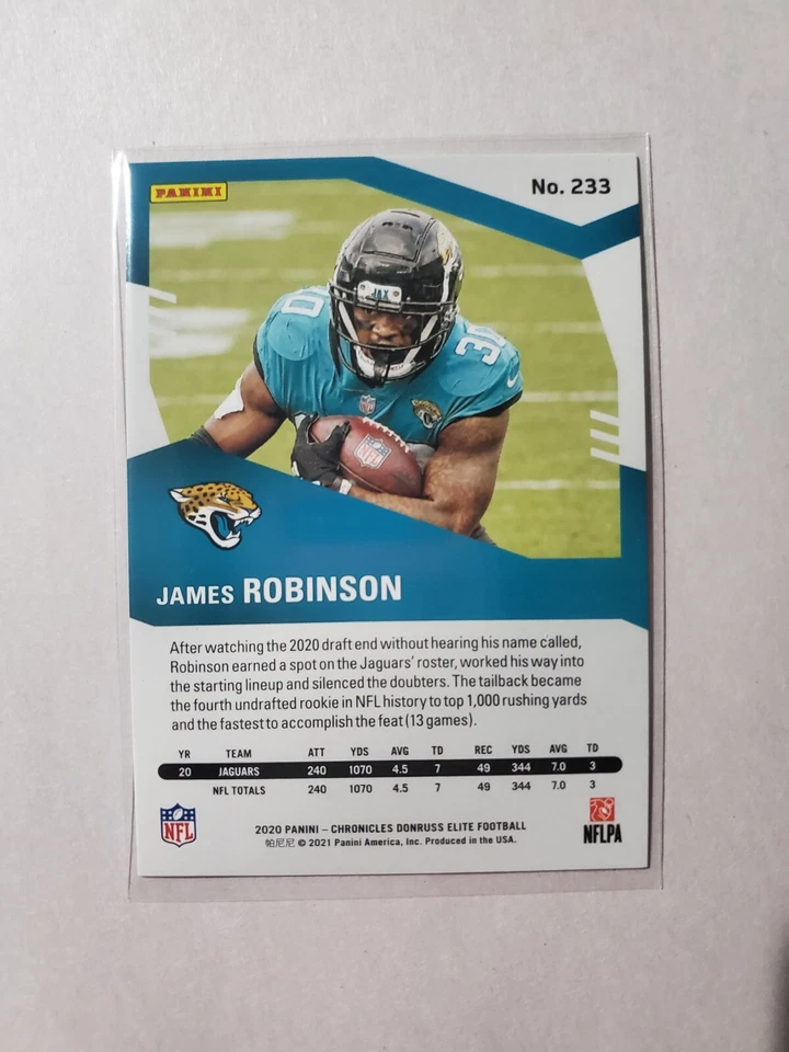 🔥2020 James Robinson Panini Chronicles Donruss Elite RC 536/899 👀💥 - Image 2 of 2