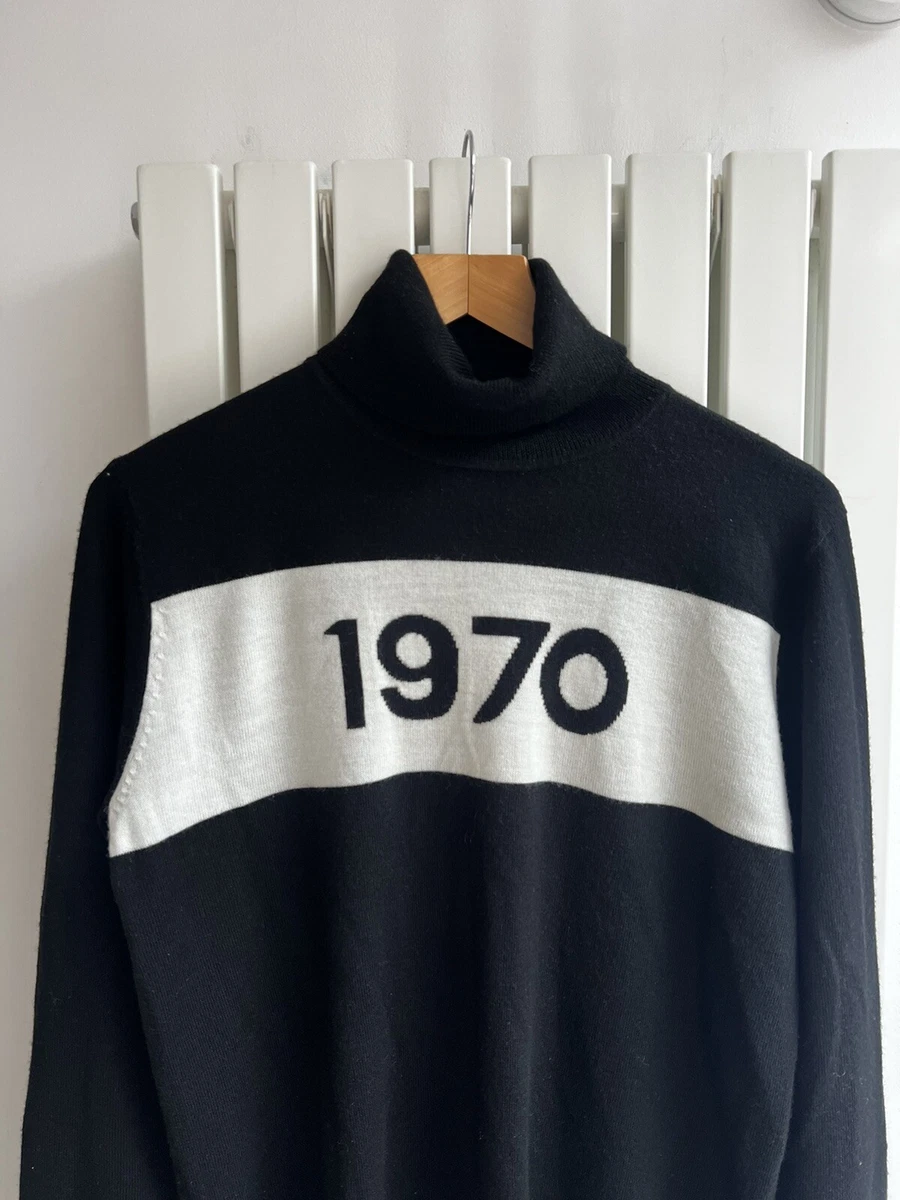 Rare Mens Bella Freud 1970 wool turtleneck pullover jumper small rrp 320