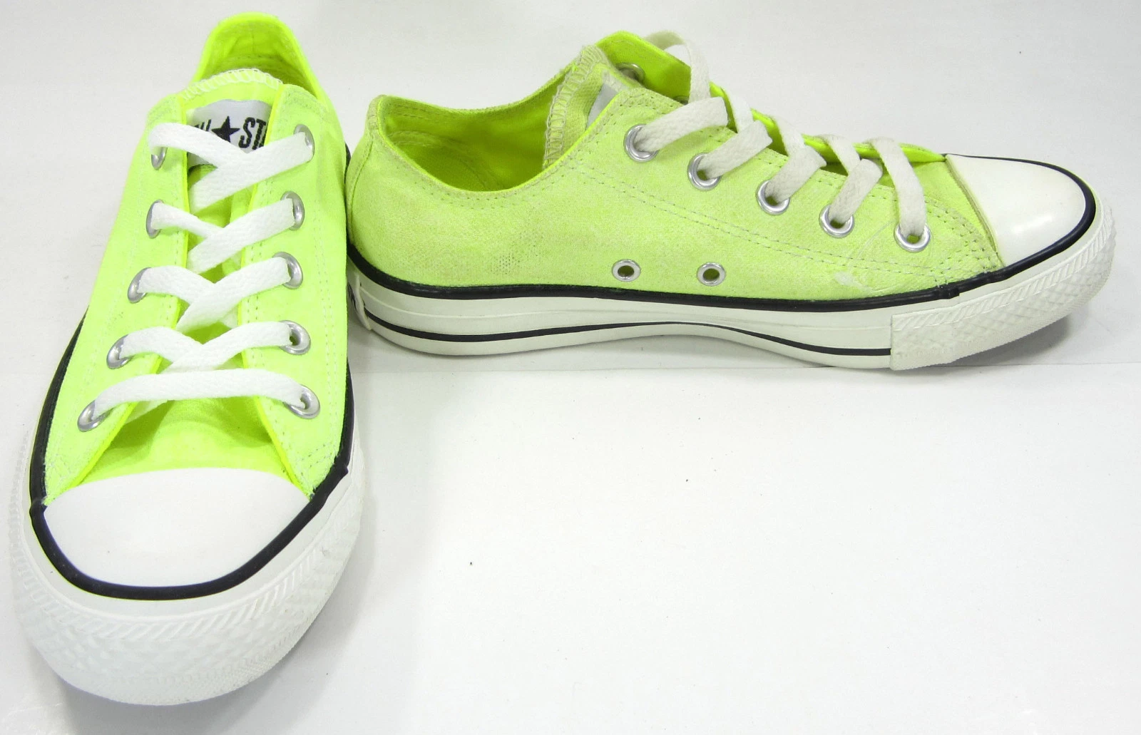 Scarpe Converse Chuck Taylor Ox All Star Giallo Neon Sneakers Donna 6