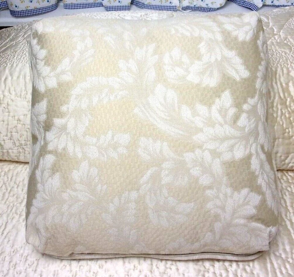 3 almohadas decorativas damasco beige 15 pulgadas cuadradas interiores Foto 4 de 4