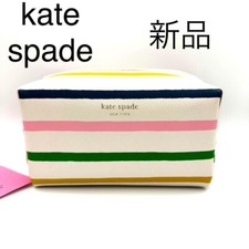 Brand new Kate Spade Pouch Border Multicolor Makeup Bag