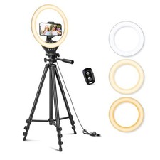 Aro De Luz LED Para Fotografia Maquillaje Para Celular Con Tripode Y Soporte