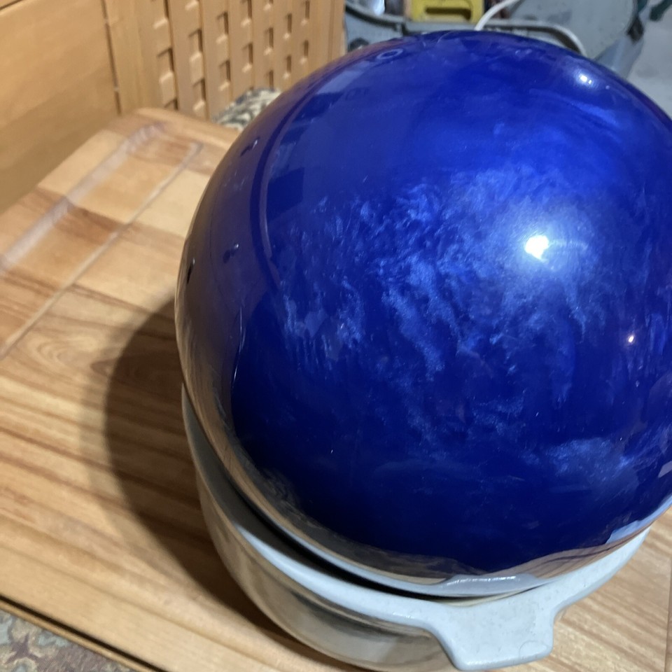 VTG Brunswick AXIS Bowling Ball 16 Lb Blue Swirl Undrilled, NOT