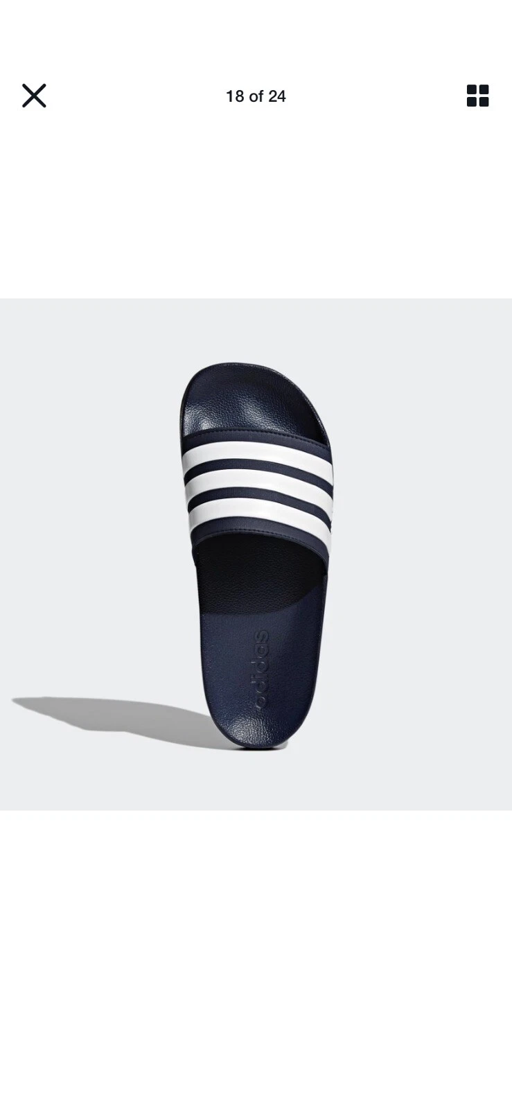 Adidas uomo Adilette doccia slidesnavy colore blu stile AQ1703 taglia 12 nuove