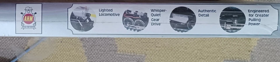 Vintage Ahm Ho Big Mike Smoking Steam  Locomotive Train & Caboose - Image 4 of 4