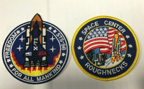 Armageddon Movie Freedom STS-98 & Roughnecks Logo patch Set of 2 - Afbeelding 1 van 2