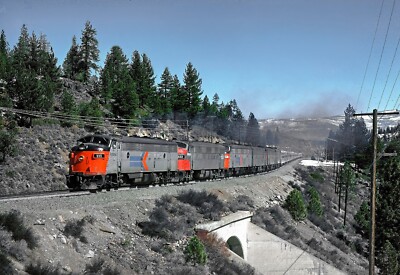 Amtrak EMD FP7 No 111 Westbound mit Reno Fun Train März 1976 5 x 7 Foto
