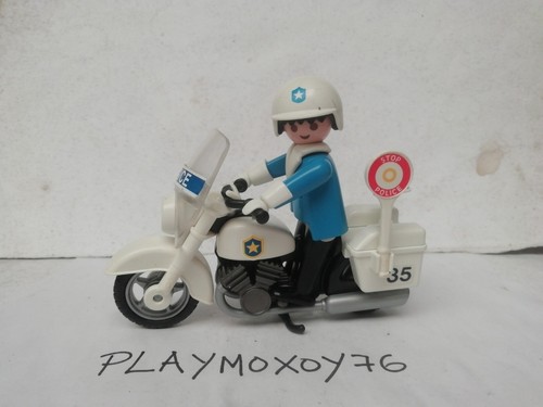 PLAYMOBIL. TIENDA PLAYMOXOY76. POLOCIA MOTORISTA CON SU MOTO REF. 3564. - Picture 2 of 4