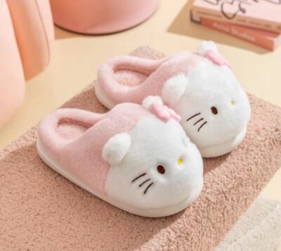 Hello Kitty Sanrio Miniso Slippers With Foam Bottoms Pink Size