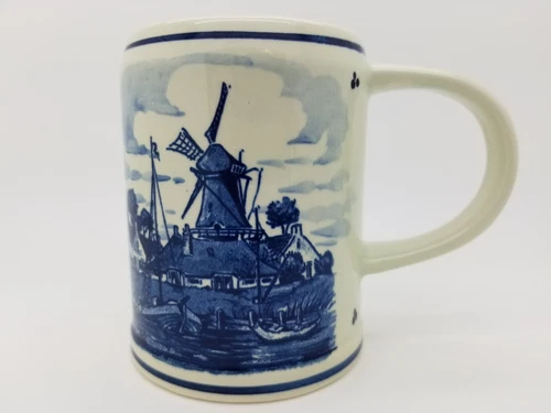 Blauw Delft Blue Stein Mug Hand Painted Holland 1236