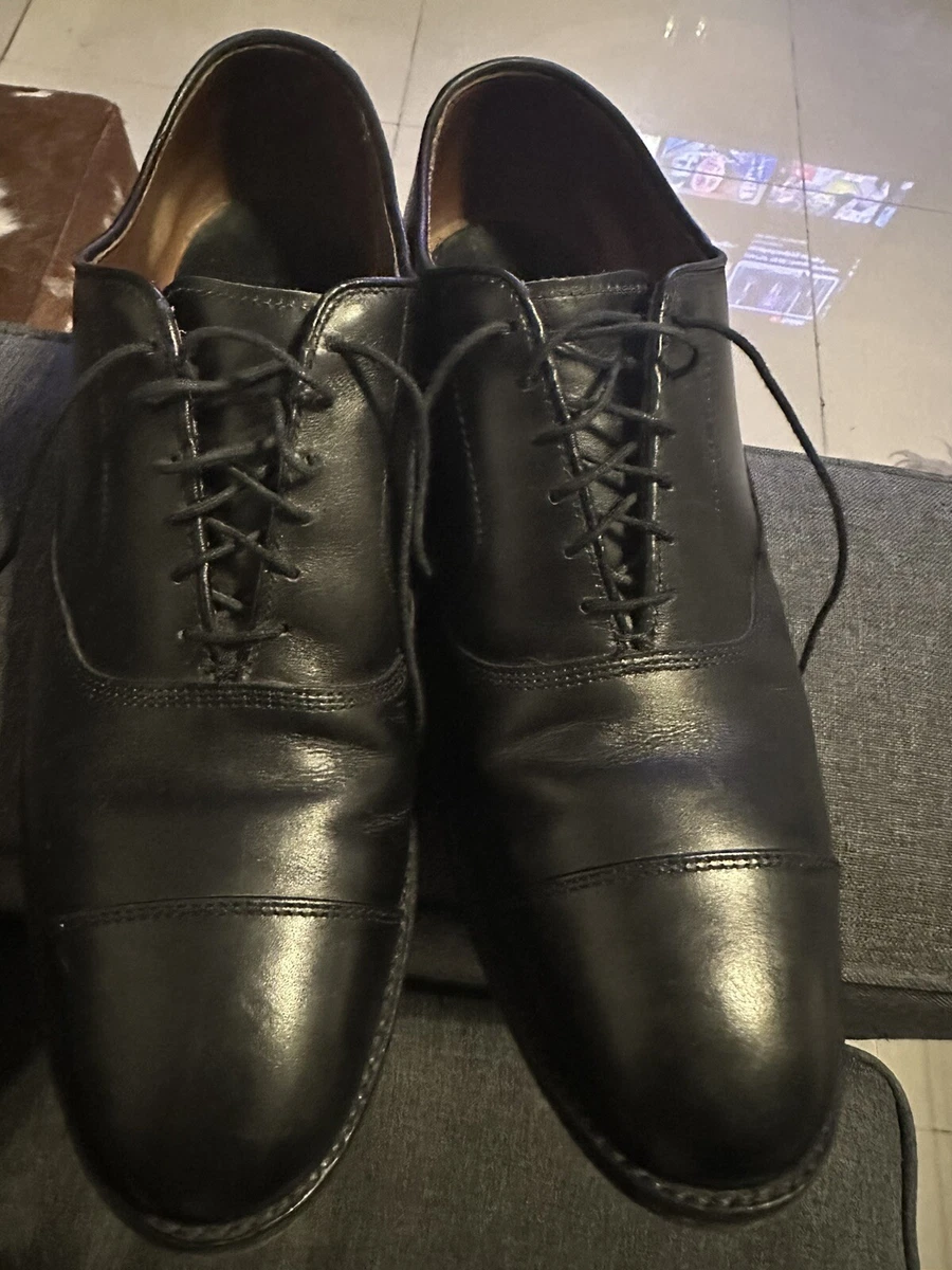 Allen Edmonds Park Avenue 5615 Black Cap Toe Oxford Dress Shoes 9.5D