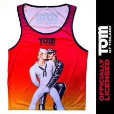 Tom of Finland Mesh Tank Top (Gay, leather pants, T shirt, print, leatherman)
