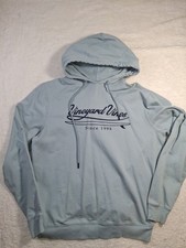 Vineyard Vines Men's Light Blue Pullover Hoodie Sweatshirt Size S Whale Logo