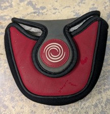 Used Odyssey White Hot XG Blade-Style Putter Headcover red/gray/black Poker Chip