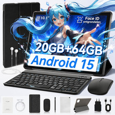 2026 10.1 inch Android 15 Tablet 20GB RAM 64GB ROM WIFI 6 Bluetooth Tablet set