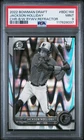2022 BOWMAN DRAFT CHROME-B&W RAYWAVE REFRACTOR #BDC168 JACKSON HOLLIDAY PSA 9