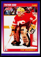 Trevor Kidd, 1991-92 Score American, #381, Calgary Flames,