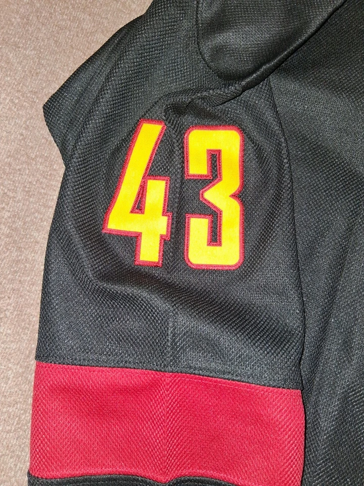 Camiseta deportiva negra cosida Quinn Hughes Vancouver Canucks #43 XL sin firmar Foto 4 de 4