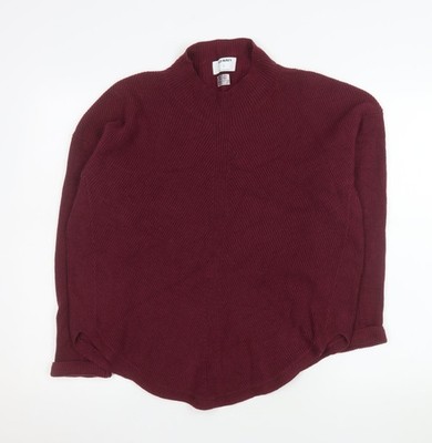 Old Navy Herren Pullover Pulli rot Stehkragen Gr. L Baumwollmischung